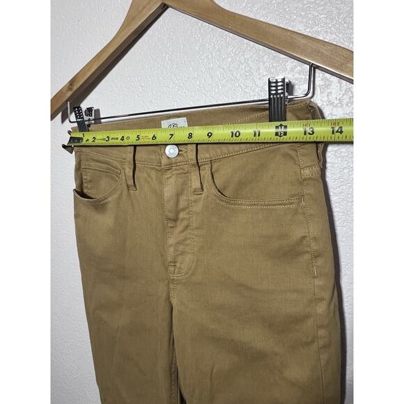 J.Crew 9" Billie Demi Boot Crop Jeans Women's Size 24 Mustard Cotton Blend - Picture 3 of 10